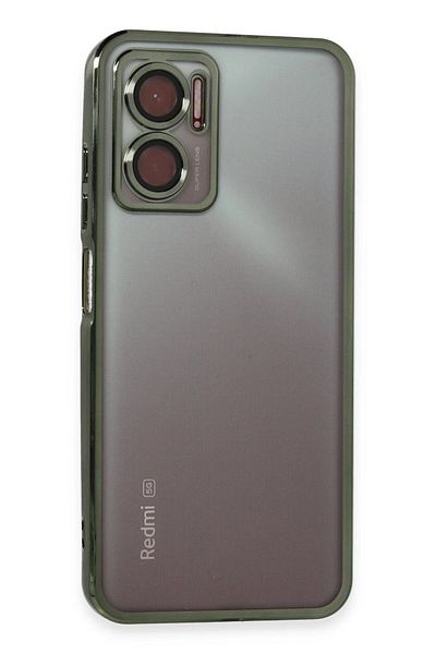 CepteToptan حافظة هاتف Xiaomi Redmi 10 5G من السيليكون مع عدسة - أخضر - MKİ6752-9365