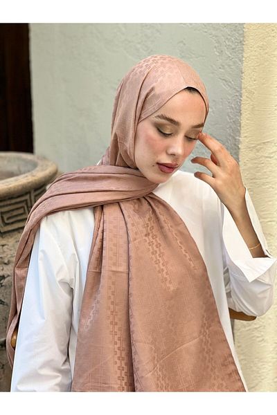 Modakaşmir Silky Jacquard Series Melosia Pattern Shawl