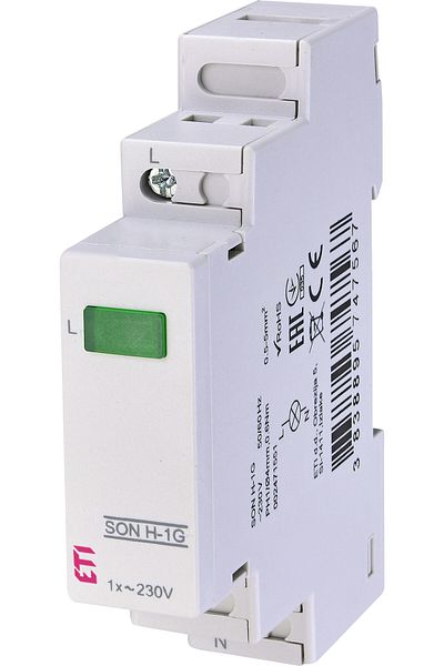 Eti Voltage indicator, single-phase, green LED, SON H-1G, 002471551,