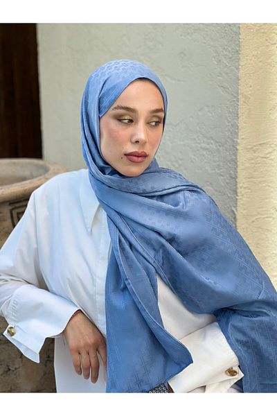 Modakaşmir Silky Jacquard Series Melosia Pattern Shawl