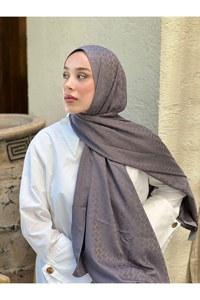 Modakaşmir Silky Jacquard Series Melosia Pattern Shawl