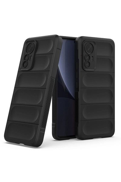 CepteToptan حافظة هاتف Xiaomi Mi 12 Lite من السيليكون المثالي - أسود - MKİ7774-2806