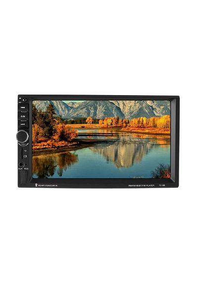 divendi-ro MP5 Car Media System with 7" HD Touch Screen, 7018B, Bluetooth, Remote Control, Black