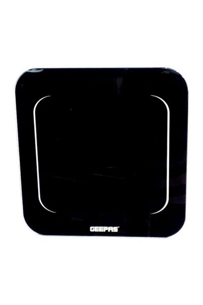 Geepas Digital Personal Scale with Tempered Glass Platform, Low Power and Overload Indicator, GBS4219 Display, Black