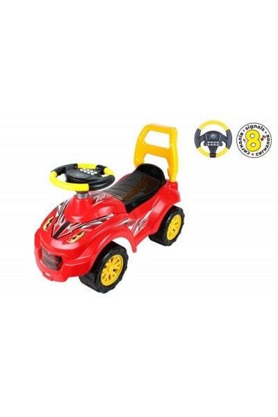 Divendi Pre-school car for children 3 years +, Ride On, with sound effects, red