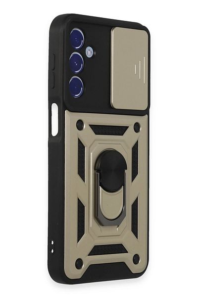 CepteToptan حافظة سامسونج جالاكسي M34 5G من السيليكون مع حلقة عدسة بارس - ذهبي - MKİ8790-2744