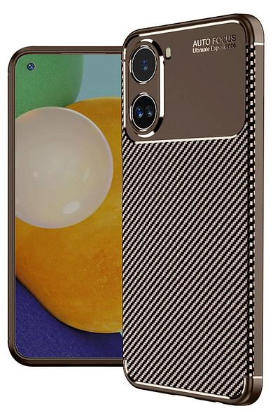 CepteToptan غطاء حماية من الكربون لهاتف Xiaomi Poco X7 Pro - بني - MKİ8139-4798