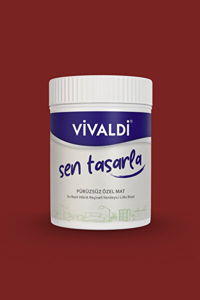 Vivaldi Boya Tüm Yüzeyler İçin Su Bazlı Hibrit Yenileme Boyası DIY-Dolap-Ahşap-Mobilya-Kapı-Beyaz Eşya-Fayans 1LT