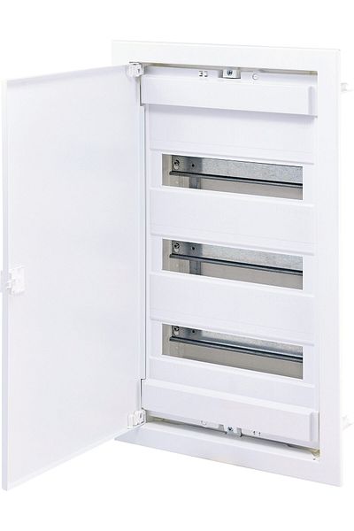 Eti PVC enclosure, 42 modules, recessed, IP40, white, white metal door, 001101162,