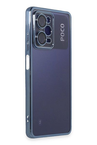 CepteToptan حافظة هاتف Xiaomi Poco X5 Pro 5G من السيليكون مع عدسة - أزرق فاتح - MKİ8280-1515