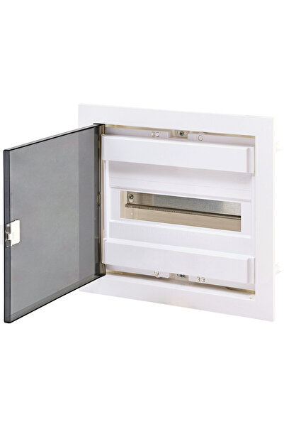 Eti Cofret PVC, 14 module, incastrat, IP40, alb, usa transparenta, 001101180,