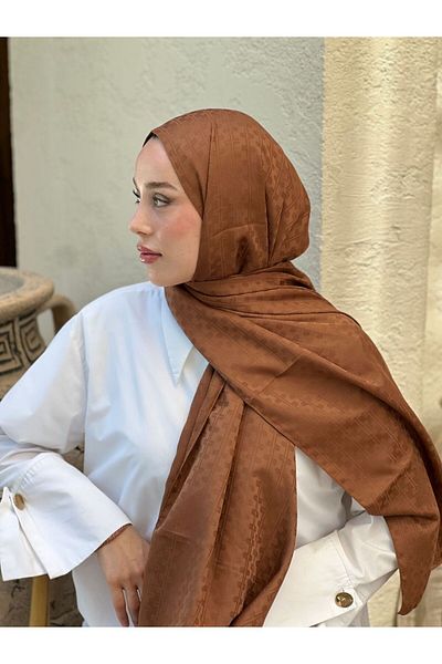 Modakaşmir Silky Jacquard Series Melosia Pattern Shawl