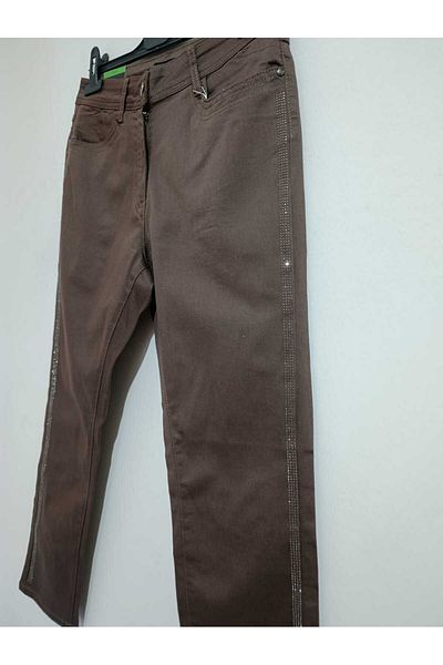 anne moda ankara 1. Quality Lycra, Sparkly, Seasonal, Mid-High Waist, Straight Leg Trousers