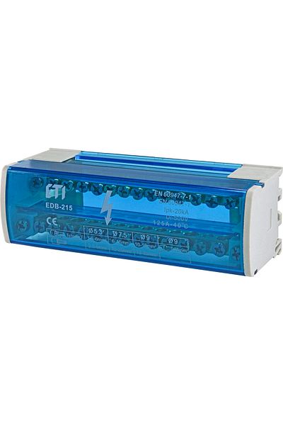 Eti Distribution block, 2 rows x 15 terminals, EDB-215, 001102302,
