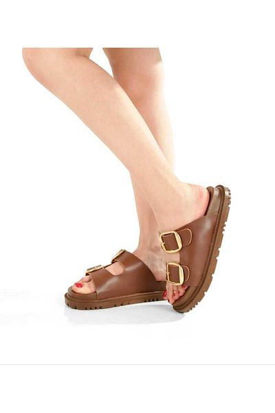 BYBERO Orthopedic Buckle Sandals Slippers