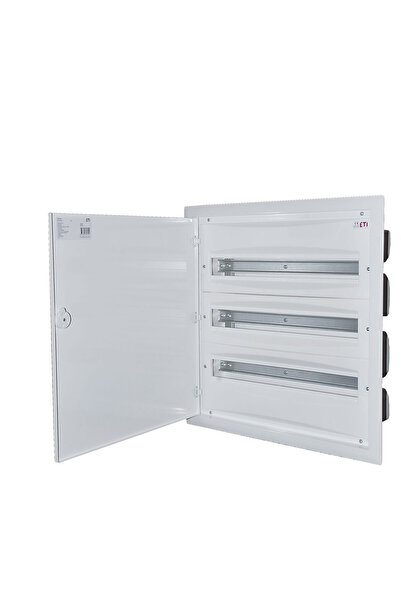 Eti Cofret PVC, 72 module, incastrat, IP40, alb, usa metalica alba, 001101294,