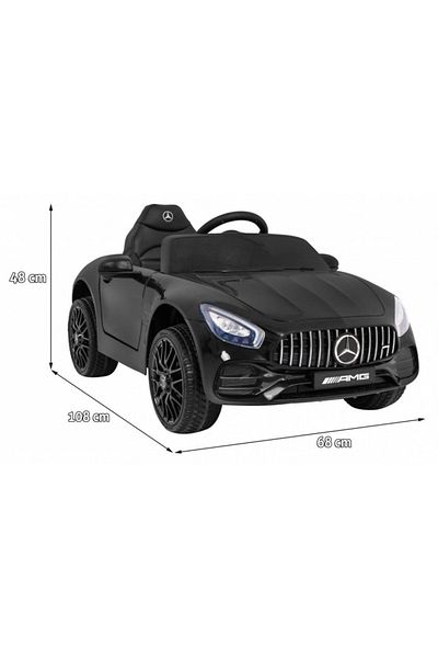 Ramiz Electric car for children 3 years+, Mercedes Benz GT, black