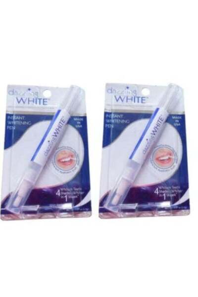 dazzling white قلمان لتبييض الأسنان الفوري - أبيض، 2 غرام لكل قلم