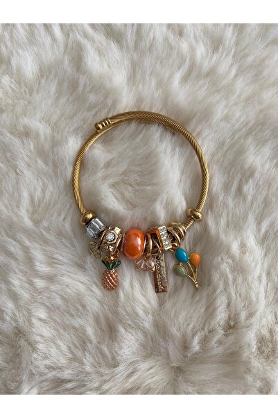 Pandoram Charmlı Model Çelik Bileklik