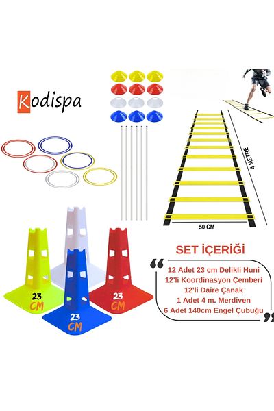 Kodispa 23 cm Perforated Circle Bowl and Stick Training Set
