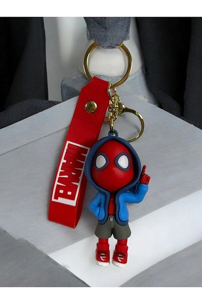 TAYEM Spiderman Spiderman Keychain, Luxury Large Size 3D Keychain and Bag Ornament, Accessory