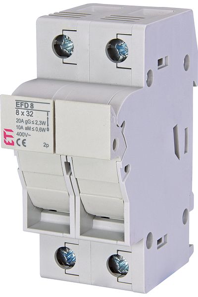 Eti Fuse disconnector, 10x38mm, alternating current, 2P, 20A, without LED, EFD 8, 002520003,