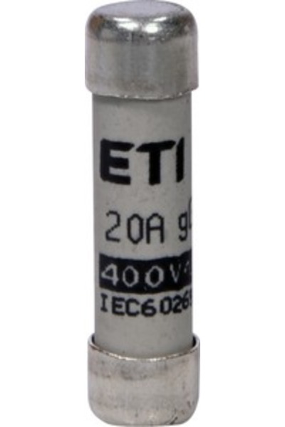 Eti Κυλινδρική ασφάλεια gG, AC, 8x32, 20A, 400V, CH8x32, σετ 10 τεμαχίων, 002...
