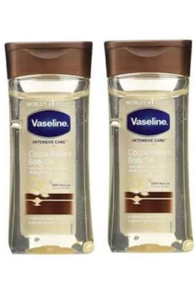 Vaseline Cocoa Radiant Body Oil for Intensive Care 200 ml (Pack of 2)