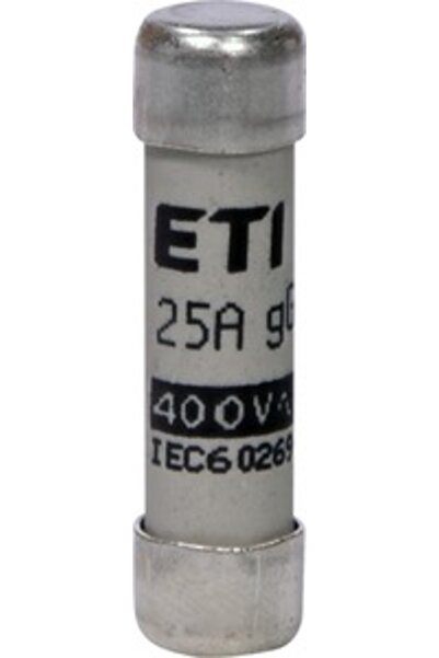 Eti Cylindrical fuse gG, AC, 8x32, 25A, 400V, CH8x32, set of 10 pieces, 00265...