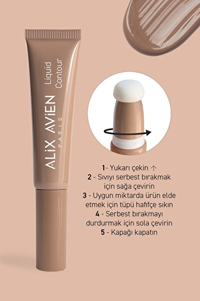 Alix Avien Yaşlanma Karşıtı E Vitaminli Nemlendiren Kremsi Likit Kontür - Liquid Contour 102 Soft Brown