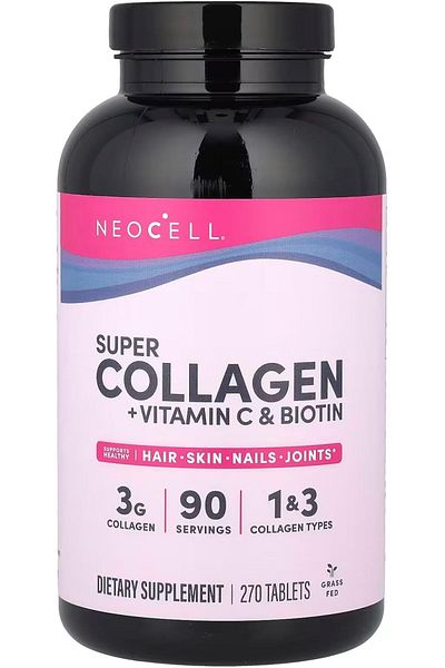 Neocell Super Collagen Peptides + Vitamin C & Biotin, 270 Tablets
