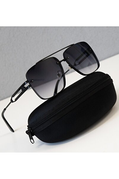 4desire.ro Ochelari de soare bărbătești, stil la modă, lentile fumurii cu gradient, design modern al ramei și detalii elegante, Inte