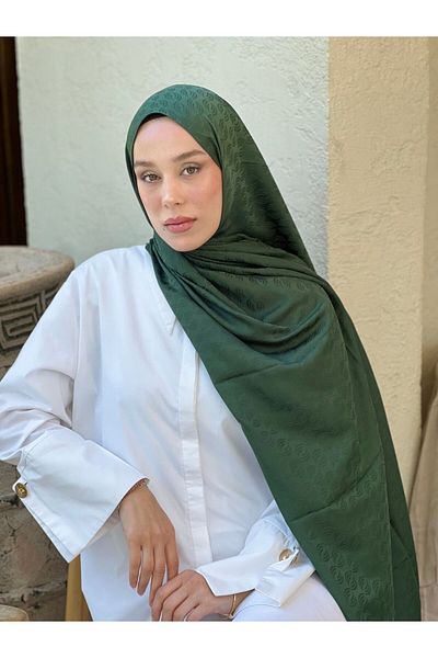 Modakaşmir Silky Jacquard Series Echo Pattern Shawl
