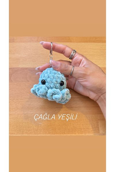 vikivin bebe Handmade Colorful Plush Octopus Keychain/Bag Accessory-Cute Velvet Amigurumi