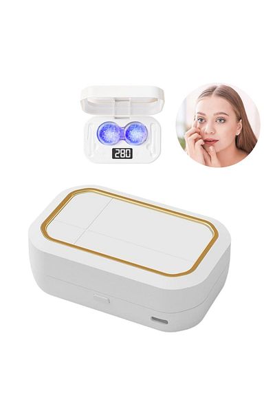 BALQRA Professional contact lens cleaning device, With ultrasonic, Sterilization and disinfection, Recharge