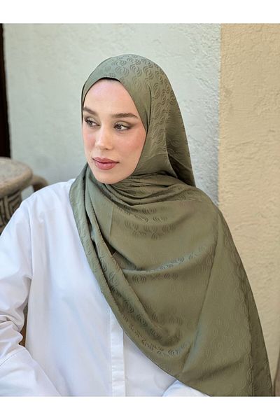 Modakaşmir Silky Jacquard Series Echo Pattern Shawl