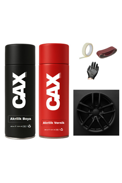 caxcolors ARABA JANT SPREY ENDÜSTRİYEL AKRİLİK ÖZEL YAPIM SPREY BOYA SETİ 400...