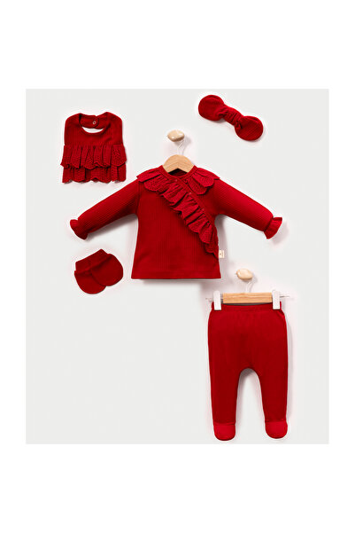 MİNİ DANTELLİ KRUVAZE 5'Lİ HASTANE ÇIKIŞI SET