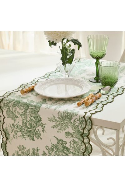 Giqu Home Toile de Jouy Runner