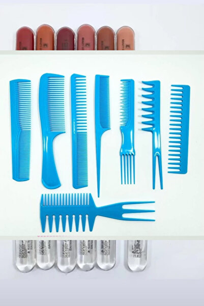 ESSFASIHON Set de piepteni pentru păr, colorați, profesionale, pentru coafor, 8 piese