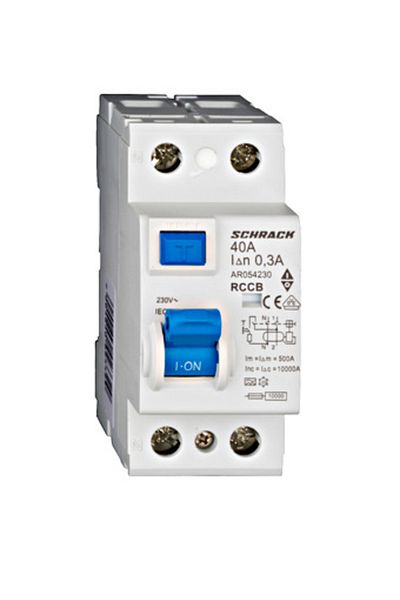 Eti RCCB, 2P, 40A, 300mA, 10kA, type A, AMPARO, AR054230--, Schrack