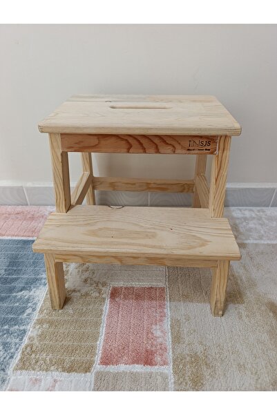 sjs ahşap Tabure, basamaklı tabure, iki basamak tabure, çocuk basamak tabure, küçük çocuk taburesi
