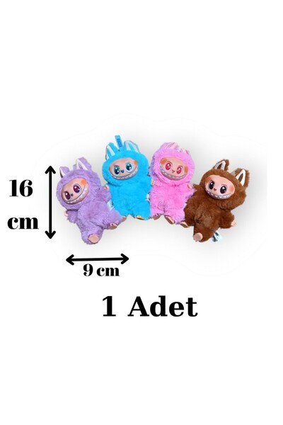 Nostaljik Lezzetler Labubu Oyuncak Anahtarlık Peluş Bebek