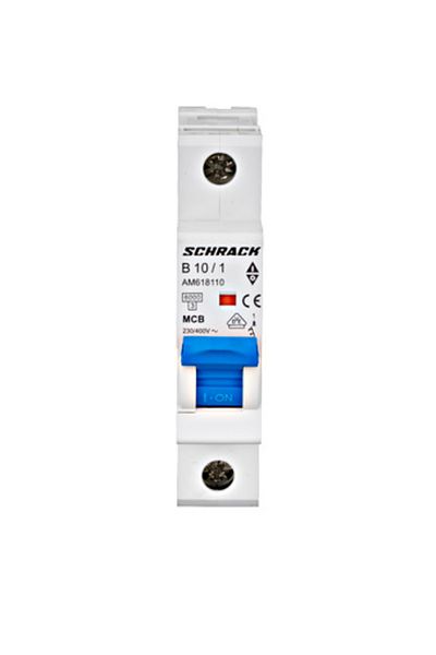 Eti Intreruptor automat MCB, 1P, 10A, 6kA, curba B, AMPARO, AM618110--, Schrack