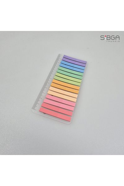 sibga tasarım Thin Strip 320 Sheets Transparent Color Postit Post-It Post It. Bookmark Bookmark Postit Sticker