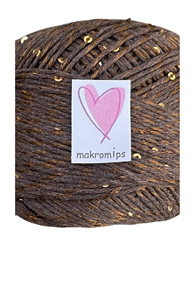 Makromİps PULLU COTON EL ÖRGÜ İPİ (50gr) PAYET PARLAK ŞIK HOBİ EĞLENCE