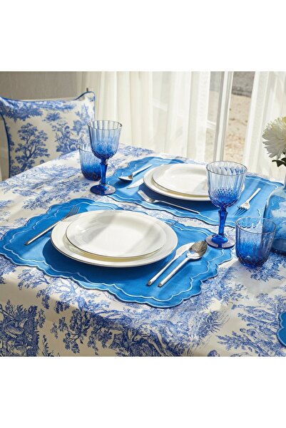 Giqu Home Mavi Pierre Amerikan Servis 2 Adet