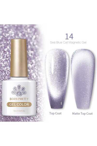 Born Pretty Sea Blue Kedi Gözü Kalıcı Oje-10ml (14)