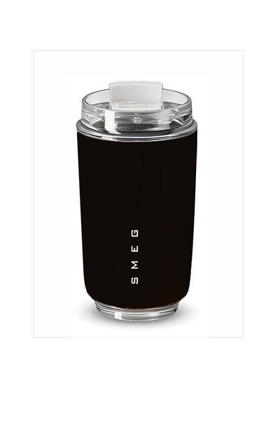 SMEG كوب سفر، كوب قهوة معزول، كوب قهوة حراري مقاوم للتسرب من الفولاذ المقاوم للصدأ قابل لإعادة الاستخدام، كبير