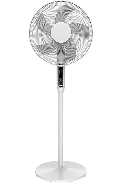 GOOD HOME GoodHome 40 cm Ayaklı Vantilatör, 3 Hız Kademeli, 7 Saat Zamanlayıcılı, Uzaktan Kumandalı, Beyaz